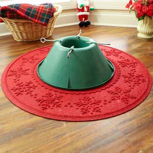 Waterhog Spill-Proof Snowflake Christmas Tree Mat