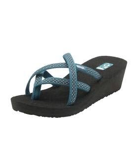 Teva Mush Mandalyn Wedge Ola 2 Sandals Black Size 6 Plow