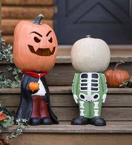 Headless Halloween Pumpkin Holder Figure - Count