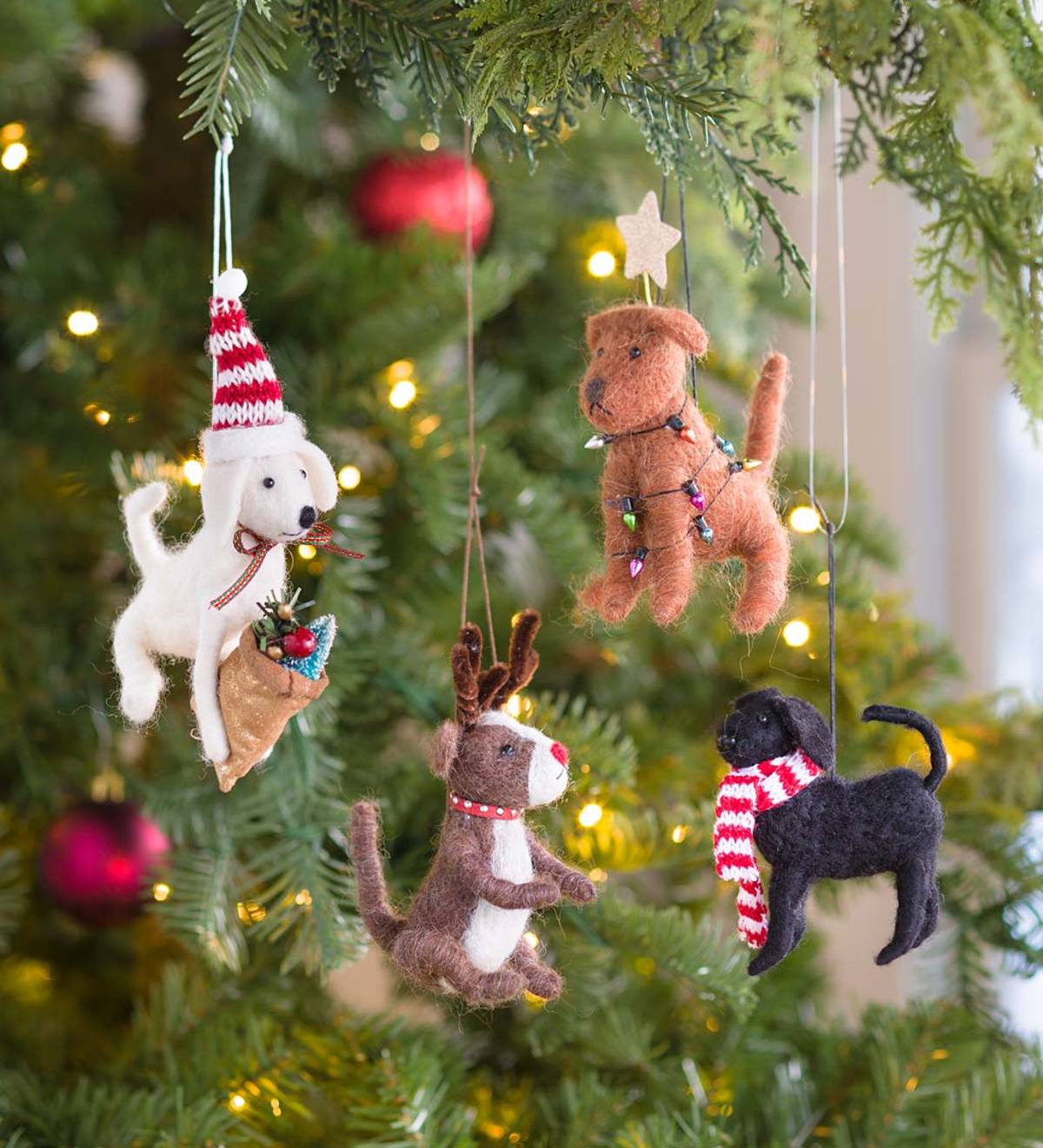 Dog ornaments best sale for christmas