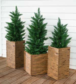 Indoor/Outdoor Faux Cedar Tree Accent