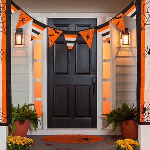 Halloween Spider Web Cotton Pennant Bunting