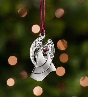 Solid Pewter Christmas Tree Ornament - Bells