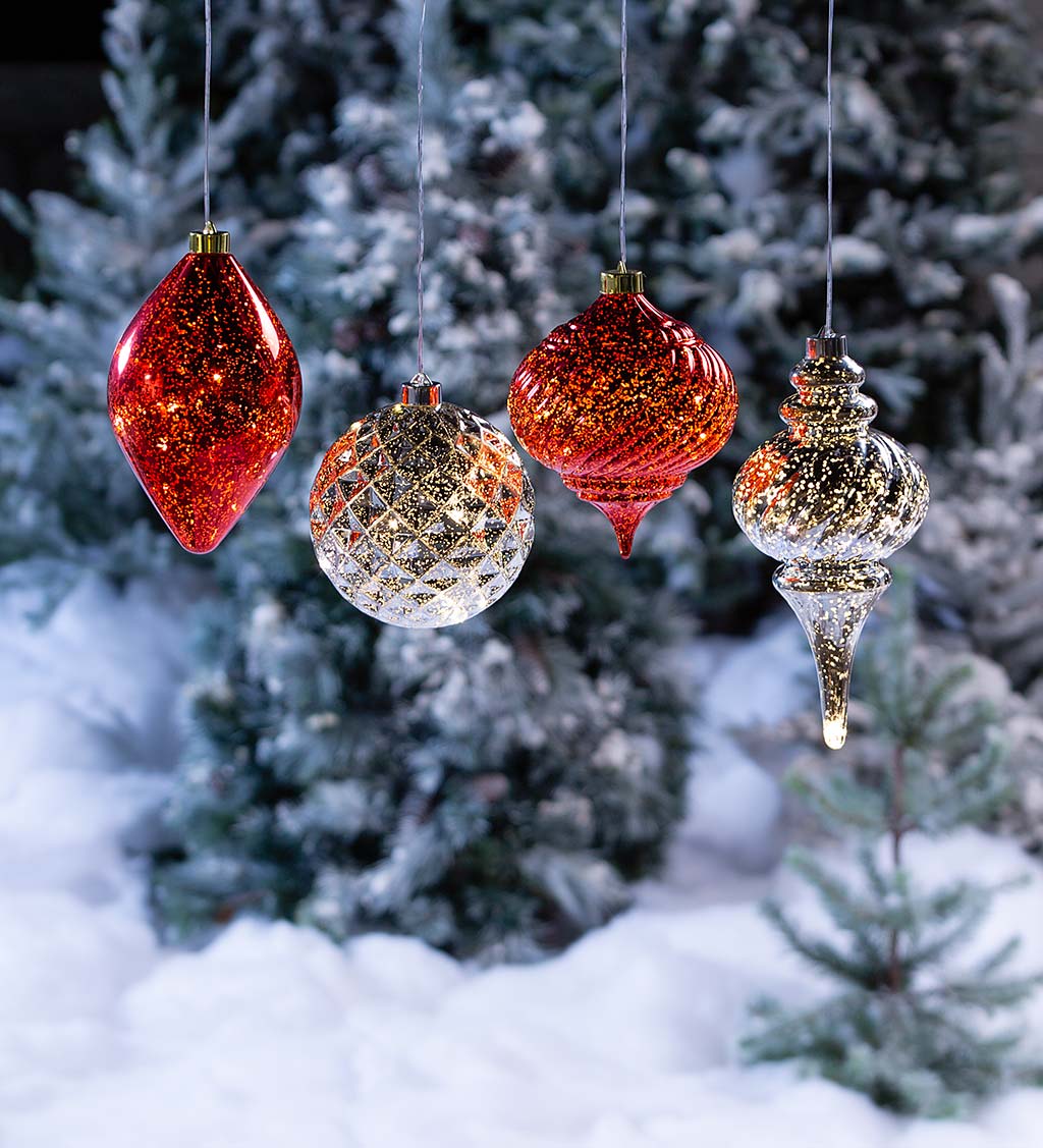 Outdoor lighted on sale christmas ornaments