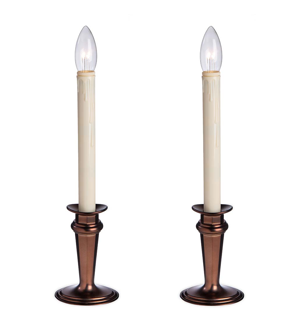 Traditional Adjustable Window Candles with Timer and Remote