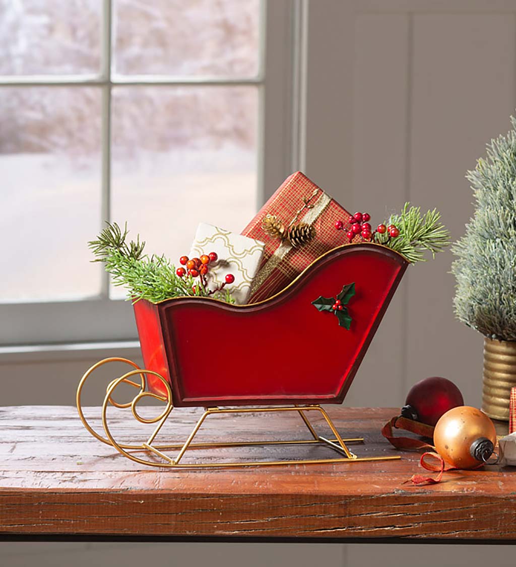 Christmas deals sleigh decor