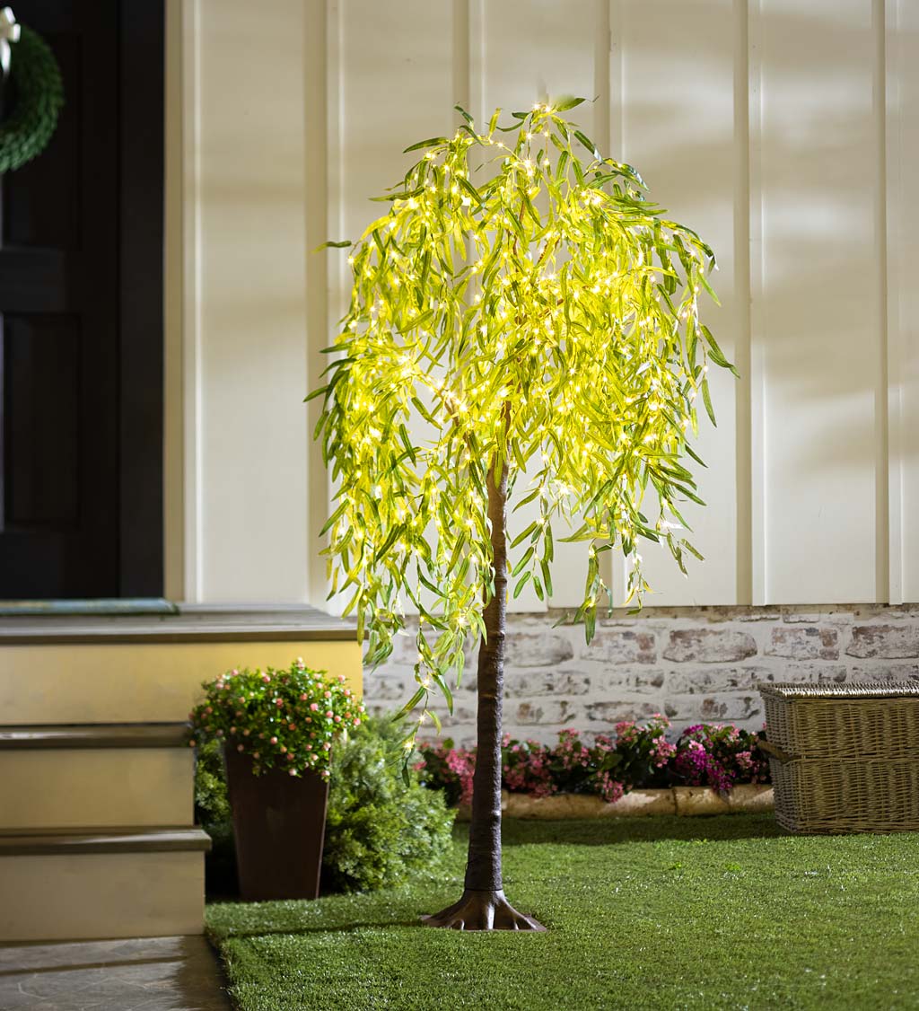 Lighted willow clearance tree