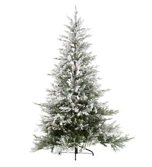 Flocked Roanoke Spruce Christmas Tree