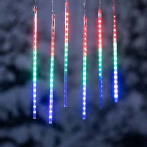 Indoor/Outdoor Electric Icicle Chasing Lights with Multicolor LEDs