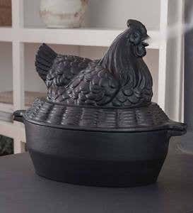 Plow & Hearth Cast Iron Pine Cone Candle Wood Stove Steamer