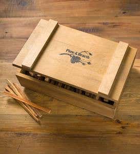 Solid Wood Replica Crate with 8 lbs. Fatwood