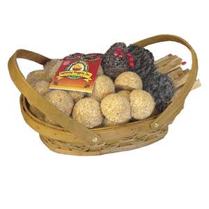 Fire Starter Gift Set in Picnic Basket