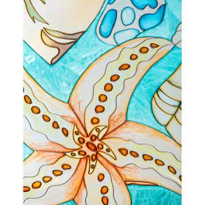 Coastal Stained Glass Wall Art