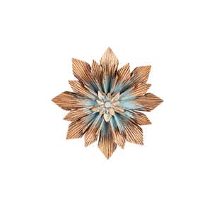 Copper Floral Outdoor Wall Décor