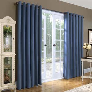 84"L Double-Width Thermalogic Energy Efficient Insulated Solid Grommet-Top Curtain Pair