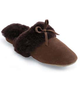 Women's Genuine Sheepskin Thong Slippers