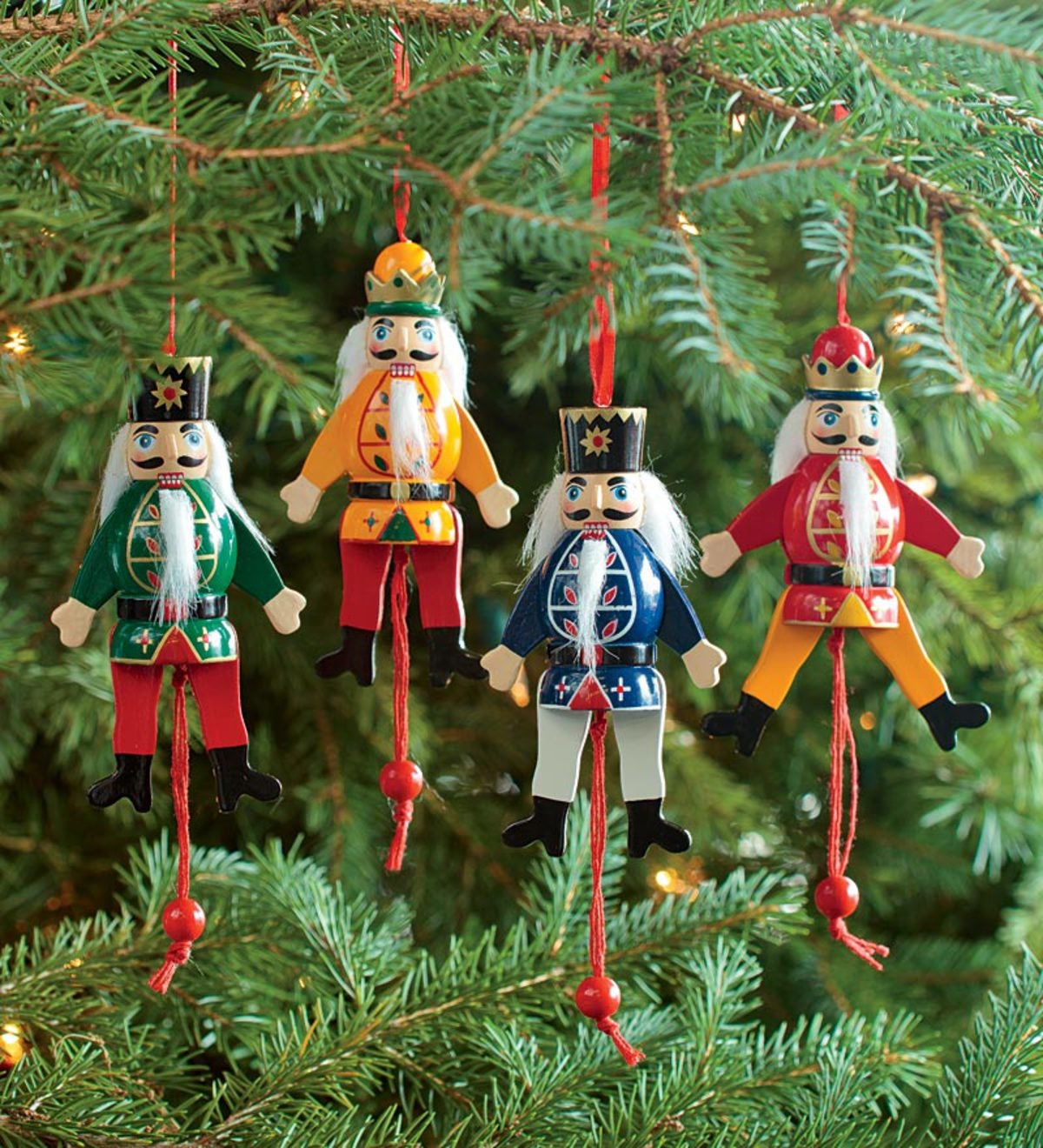 Wooden shop nutcracker ornaments