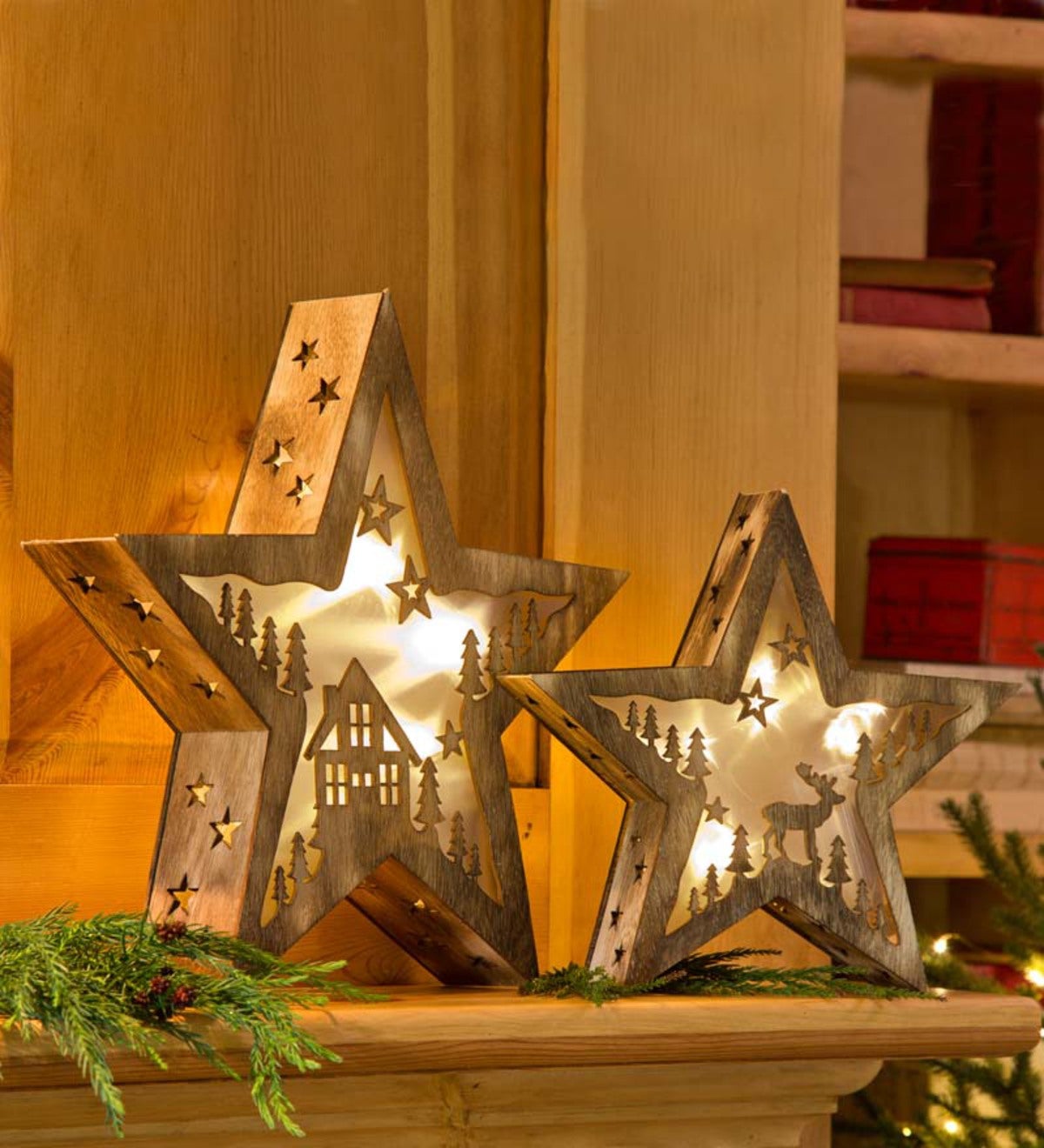 Wooden Stars for Christmas