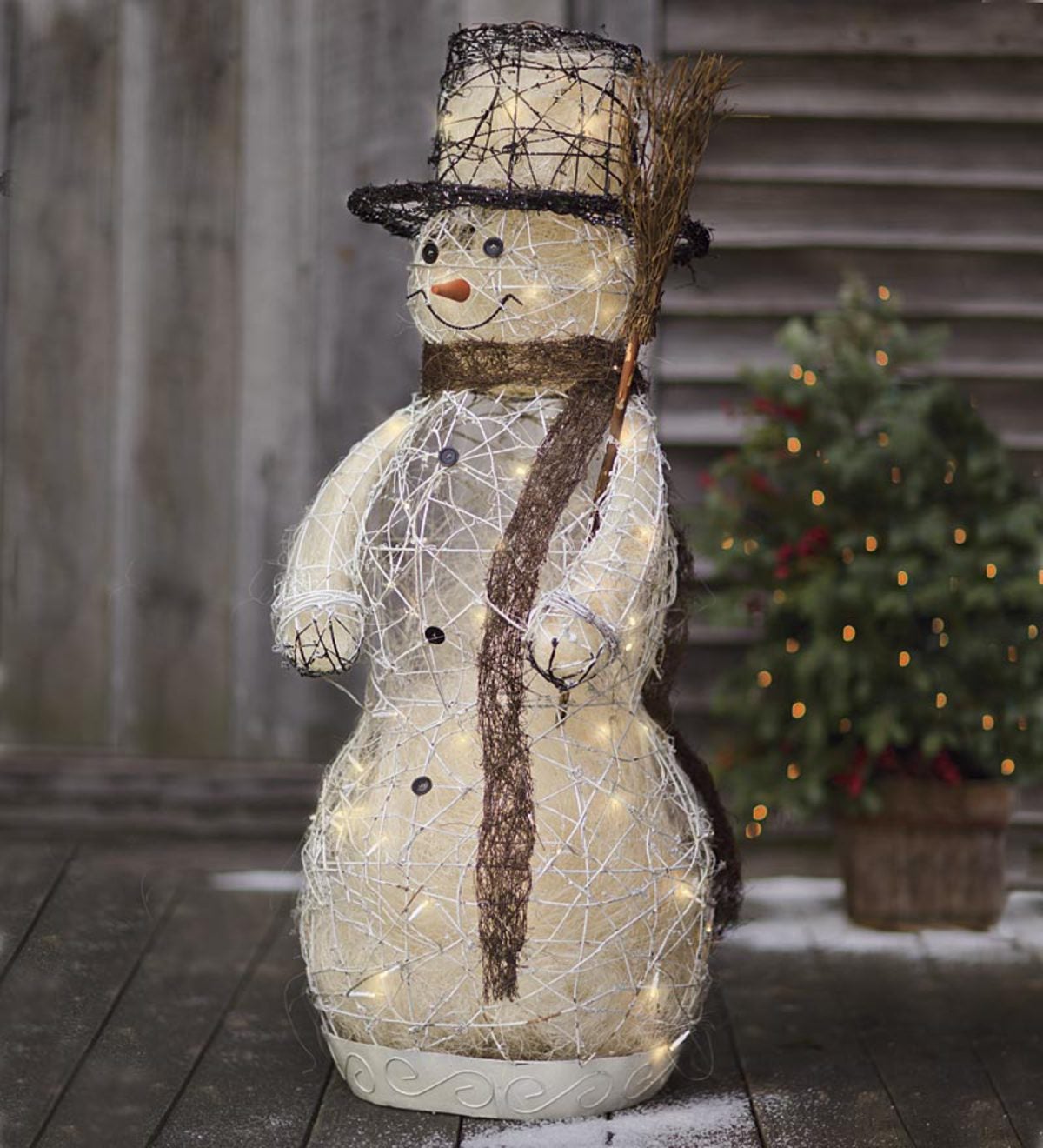 Outdoor snowman store christmas decorations