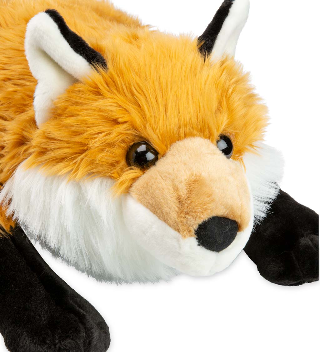 Fuzzy Fox Fuzzy Plush Cuddle Animal Body Pillow | Plow & Hearth