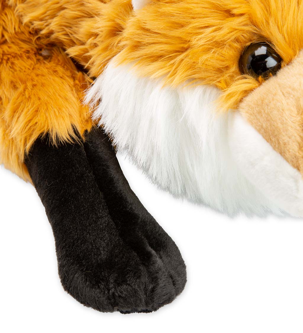 Fuzzy Fox Fuzzy Plush Cuddle Animal Body Pillow | Plow & Hearth