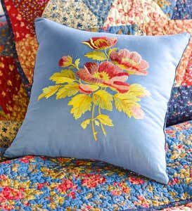 King Virginia Patchwork Floral Quilt Set