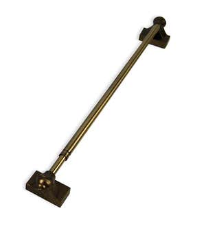 Adjustable Magnetic Curtain Rod, 15-28" - Antique Brass