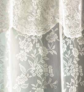 Easy-Care Polyester Somerset Lace Shower Curtain