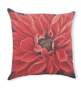 USA-Made Indoor/Outdoor Flower Throw Pillow