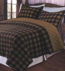 King Classic Buffalo Plaid Quilt Set with Sham