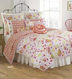 Emily Cotton Full/Queen Pleated Quilt