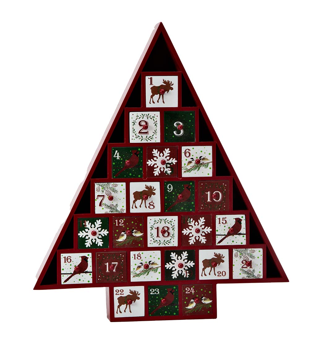 Christmas Advent Calendar Tree with Drawers | Plow & Hearth