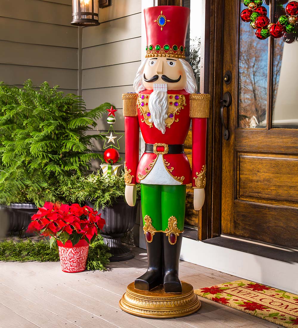 Nutcracker statues on sale christmas decorations