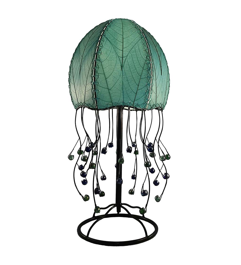 Handcrafted Jellyfish Table Lamp - Aqua