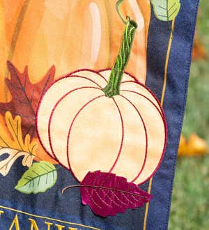 Thankful Pumpkins Pennant Flag