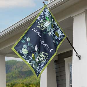 Botanical Welcome Estate Flag