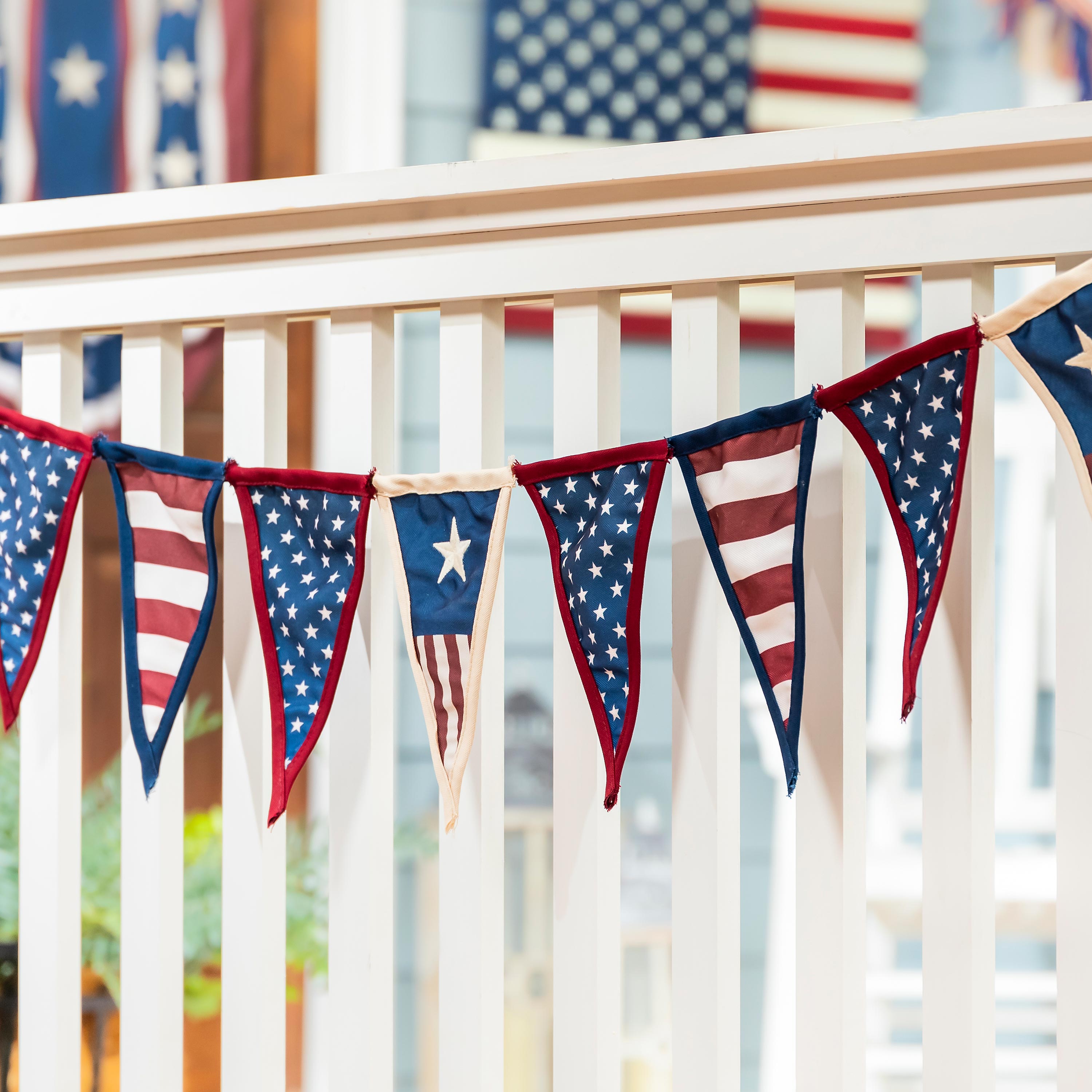 Patriotic Pennant Banner