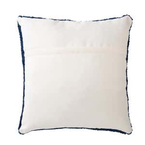 Indoor/Outdoor Blue Heron Hooked Polypropylene Throw Pillow