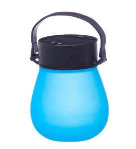 Solar Firefly Lantern in Waterproof Collapsible Silicone - Blue