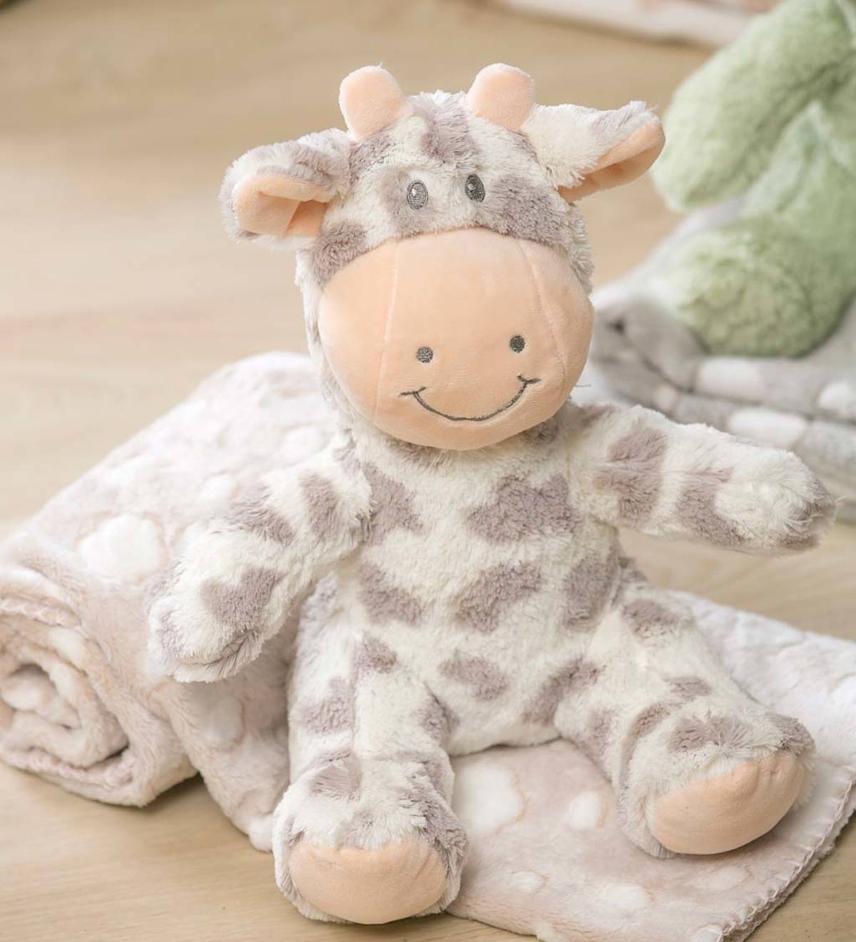 Plush Giraffe Stuffed Animal with Blanket Gift Set