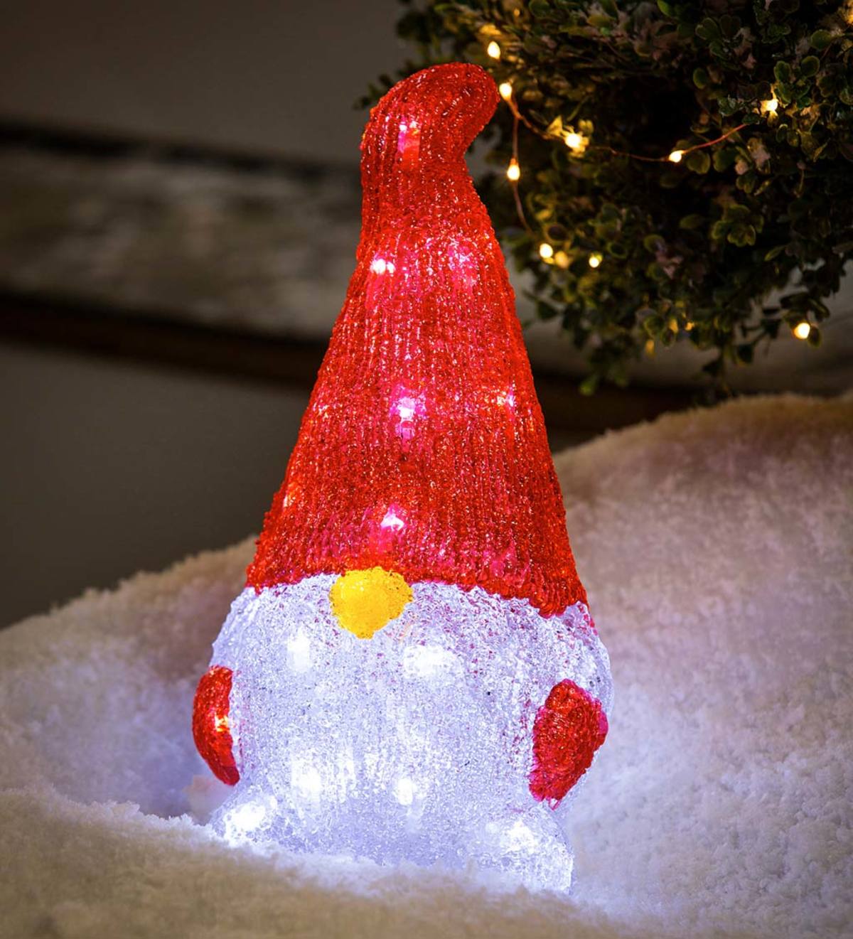 LED Twinkling Gnome Garden Statue