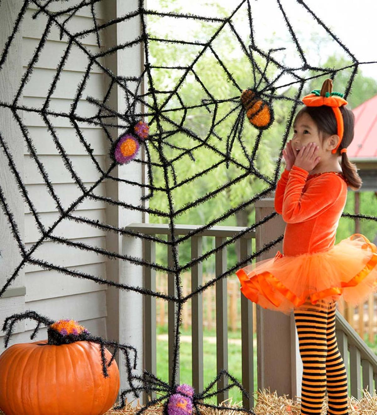 Halloween store spider web