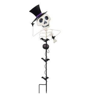 Solar-Powered Friendly Fiends Halloween Garden Stakes, Set of 3