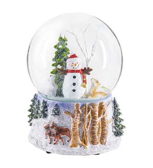  Snow Globes Glitter Water Globe Musical Snow Globe Decoration  Plays We Wish You a Merry Christmas, 100mm, House : Home & Kitchen