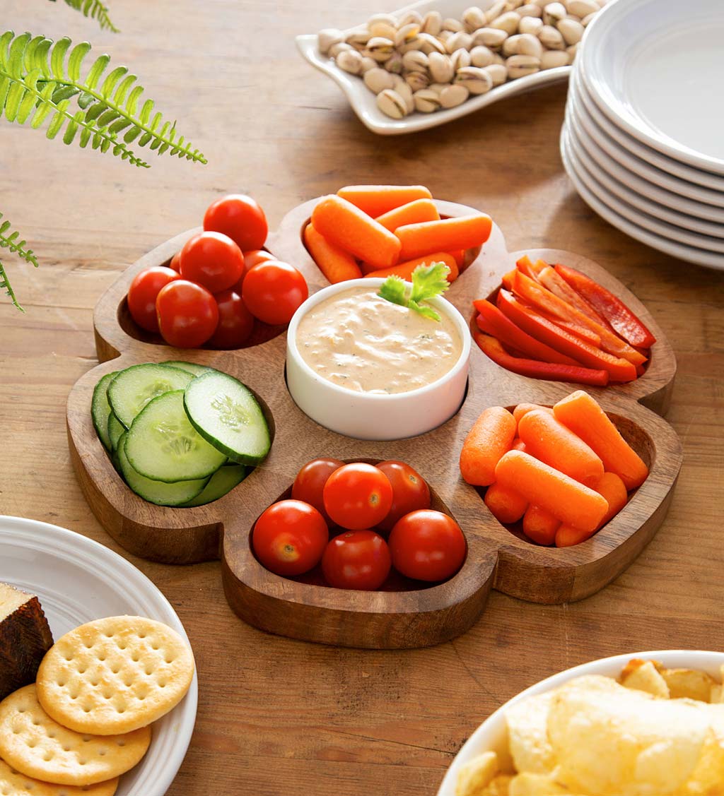 Wood Bouquet Serving Tray