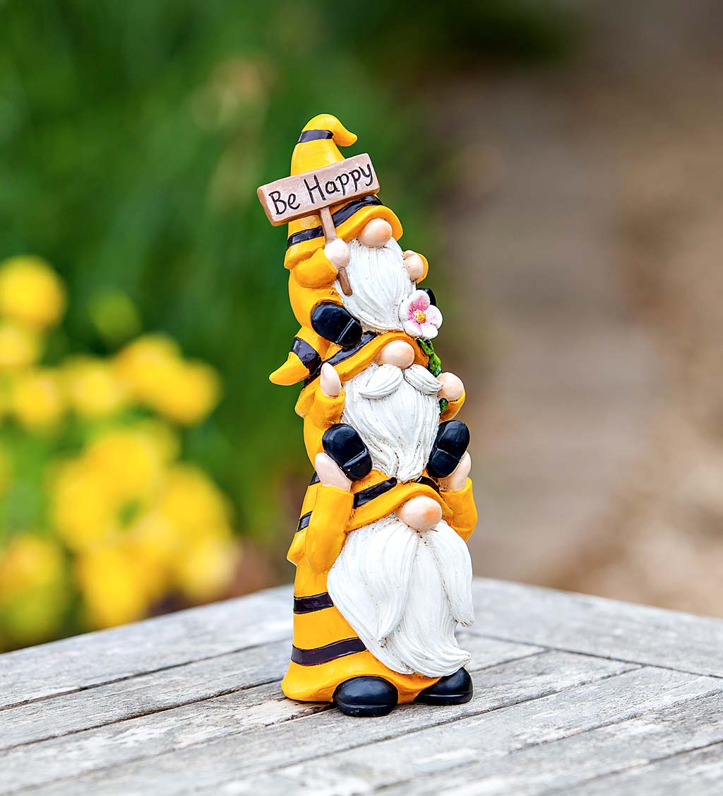 Indoor/Outdoor Bee Gnome Statue