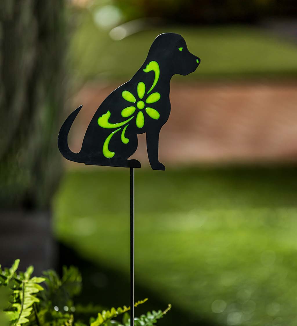 Glow in the Dark Dog Garden Stake