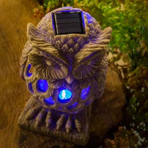 Solar Bug Zapper Garden Statue