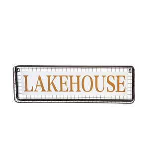 Outdoor Metal Lakehouse Sign