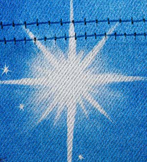 Holy Night Nativity Lustre Garden Flag